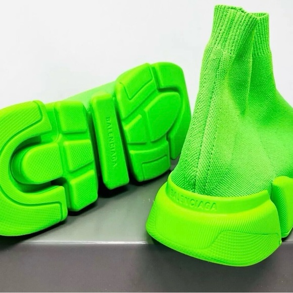 Balenciaga Speed 2.0 Fluorescent Green EU 46 / US 13 - Picture 4 of 5